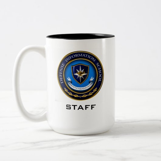 DINFOS Zwei-Tone-KAFFEE-TASSE Zweifarbige Tasse (Links)