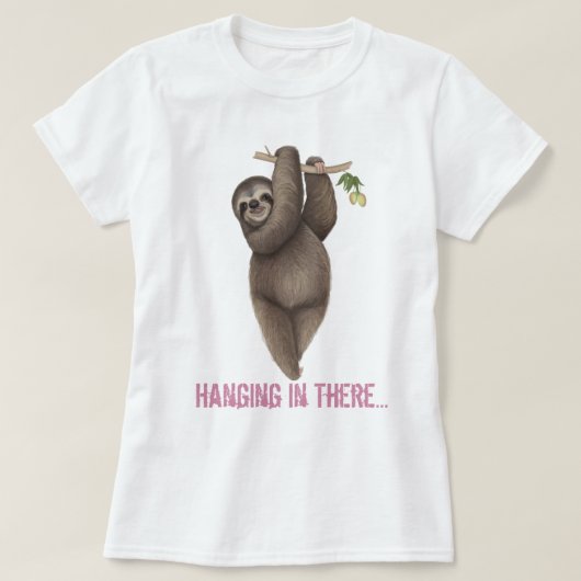 Ding da rein - Hanging Sloth T-Shirt (Design vorne)