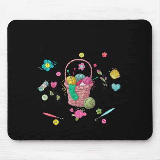 Ding, das ich in meiner Freizeit mache, Häkeln Lus Mousepad (Vorne)