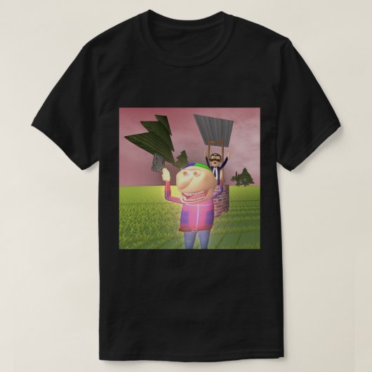 Ding-Dong Klingel Johnny und Papa T-Shirt (Design vorne)