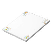 Ding Duck Aviation Cartoon Notepad Notizblock (Rotiert)