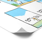 Ding Duck Aviation Comic Poster (Ecke)