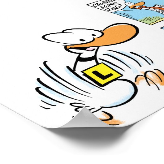 Ding Duck Aviation Comic Poster (Ecke)