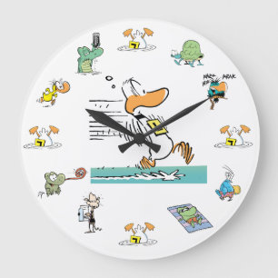 Ding Duck Swamp Character Clock Große Wanduhr