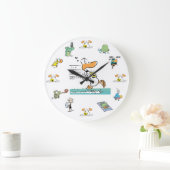 Ding Duck Swamp Character Clock Große Wanduhr (Zuhause)