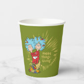 Ding Eins Ding Zwei Happy Things-Giving! Pappbecher (Vorderseite)