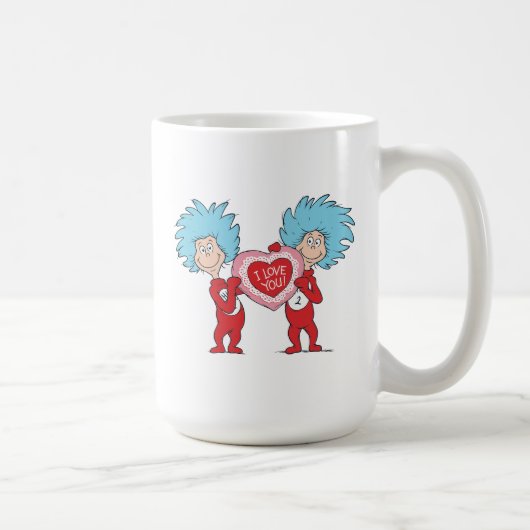 Ding Eins Ding Zwei Ich liebe Dich Kaffeetasse (Rechts)