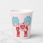 Ding Eins Ding Zwei Ich liebe Dich Pappbecher (Rückseite)
