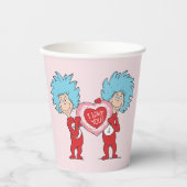 Ding Eins Ding Zwei Ich liebe Dich Pappbecher (Vorderseite)
