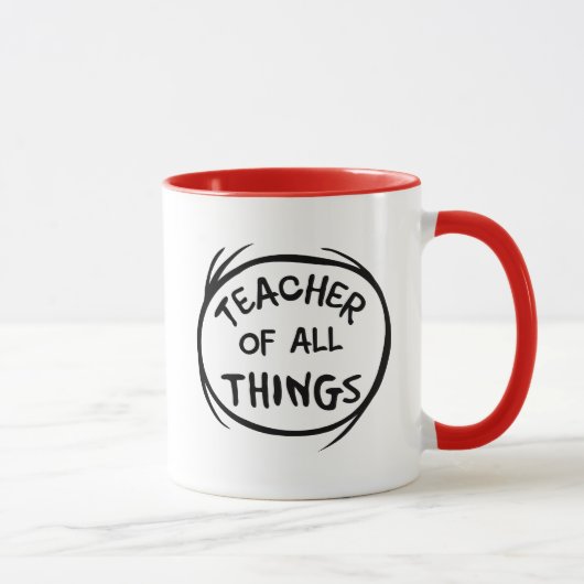 Ding Eins Ding Zwei | Lehrer aller Dinge Tasse (Rechts)