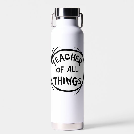 Ding Eins Ding Zwei | Lehrer aller Dinge Trinkflasche (Vorne)