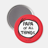Ding Eins Ding Zwei - Papa aller Dinge Magnet (Vorderseite/Rückseite)