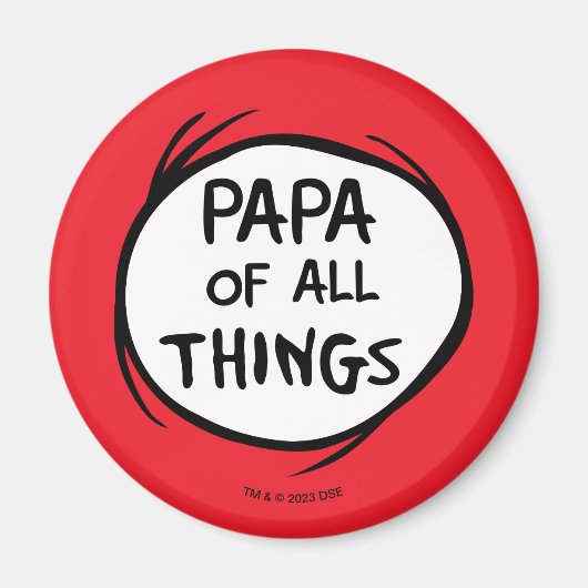 Ding Eins Ding Zwei - Papa aller Dinge Magnet (Vorne)