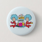Ding Eins Ding Zwei Party Dinge Button (Vorderseite)