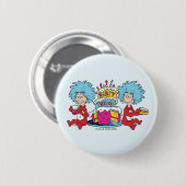 Ding Eins Ding Zwei Party Dinge Button (Vorne & Hinten)