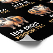 Ding Freizeit Kunekune-Schweinefarm Poster (Ecke)
