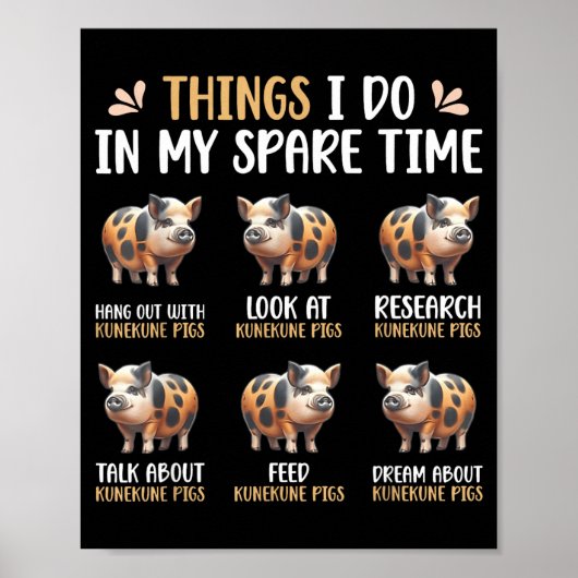Ding Freizeit Kunekune-Schweinefarm Poster (Vorne)