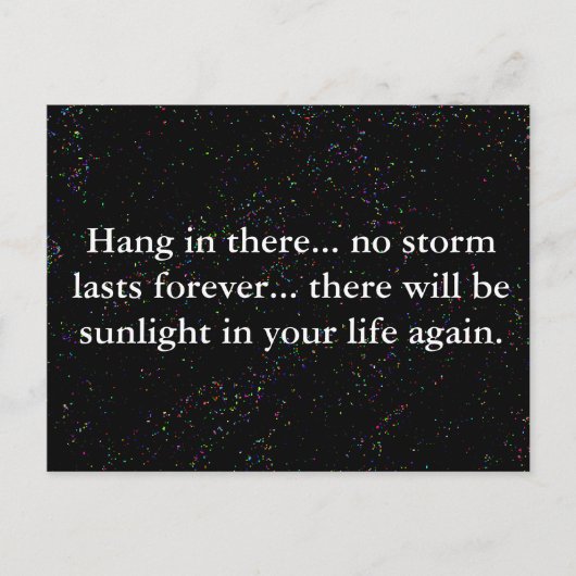 Ding in it ermutigend Zitat Postkarte (Vorderseite)