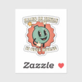 Ding in it's wird schlimmer Funny Cartoon Bomb Aufkleber (Blatt)