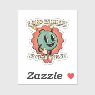 Ding in it's wird schlimmer Funny Cartoon Bomb Aufkleber