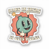 Ding in it's wird schlimmer Funny Cartoon Bomb Aufkleber (Vorderseite)