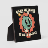 Ding in it's wird schlimmer Funny Cartoon Bomb Fotoplatte (Vorderseite)