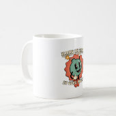 Ding in it's wird schlimmer Funny Cartoon Bomb Kaffeetasse (Vorderseite Links)
