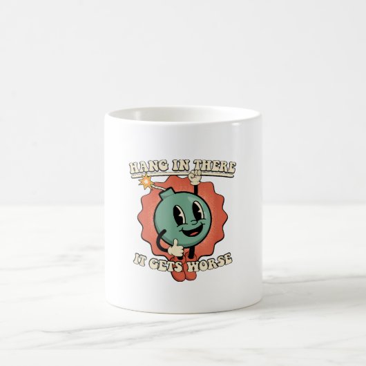 Ding in it's wird schlimmer Funny Cartoon Bomb Kaffeetasse (Mittel)