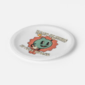 Ding in it's wird schlimmer Funny Cartoon Bomb Pappteller (Schrägansicht)