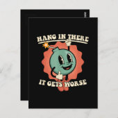 Ding in it's wird schlimmer Funny Cartoon Bomb Postkarte (Vorne/Hinten)