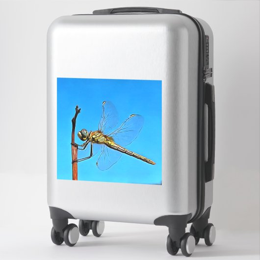 Ding on it Artistic Dragonfly Aufkleber (Koffer)