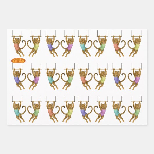 Dingaling Bros Circus acts Geschenkpapier Set (Vorderseite)
