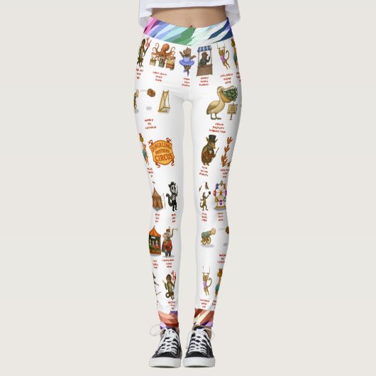 Dingaling Bros Circus acts Leggings (Vorderseite)