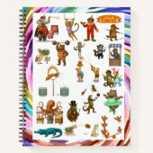 Dingaling Bros Circus acts Notizblock (Vorderseite)