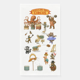 Dingaling Bros Circus acts Serviette