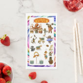 Dingaling Bros Circus acts Serviette (Beispiel)