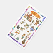 Dingaling Bros Circus acts Serviette (Ecke)