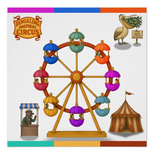 Dingaling Bros Ferris Wheel Poster (Vorderseite)