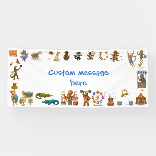 Dingaling Bros Zirkusauftritte Banner (Horizontal)