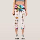 Dingaling Bros Zirkusauftritte Capri Leggings (Vorderseite)