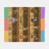 Dingaling Bros Zirkusauftritte Fleecedecke (Vorderseite (Horizontal))