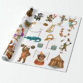 Dingaling Bros Zirkusauftritte Geschenkpapier (Ungerollt)
