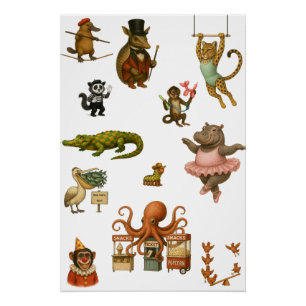 Dingaling Bros Zirkusauftritte Poster