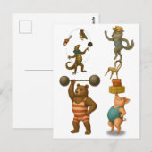 Dingaling Bros Zirkusauftritte Postkarte (Vorne/Hinten)