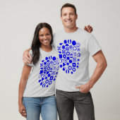 Dingbat Abstract - Blau T-Shirt (Unisex)