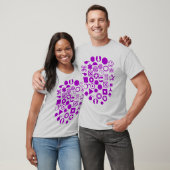 Dingbat Abstrakt - Lila T-Shirt (Unisex)