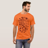 Dingbat Abstrakt - Walnut T-Shirt (Vorne ganz)