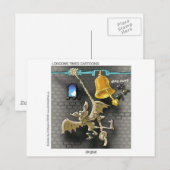 Dingbat Funny Cartoon gibt T-Shirts & Sammlerstück Postkarte (Vorne/Hinten)