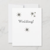 Dingbat Stars Hochzeitseinladung Einladung (Rückseite)