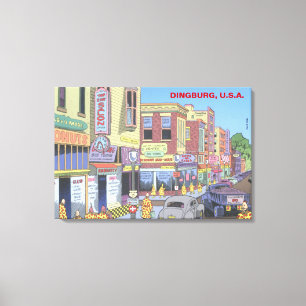 Dingburg, USA Leinwanddruck